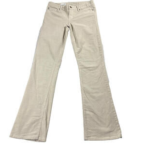 Gap 1969 Corduroy Pants Womens 28T Beige Perfect Boot Flare Y2K Retro Casual Fit